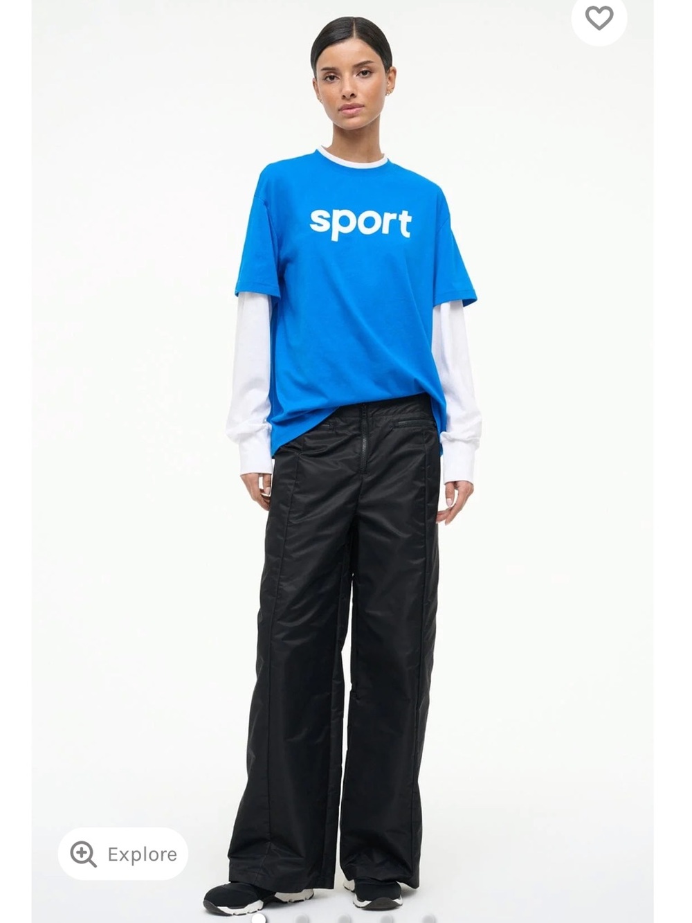 STAUD junior long sleeve tee varsity